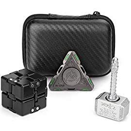 Handheld Mini Fidget Toy Set Fidget,Infinity Cube,Fidget Cube,Glow in The Dark Fidget Spinner Stress and Anxiety Relief Stuffer Gift for Teen Kids Adults with EDC ADHD Autism | SantaBILT®